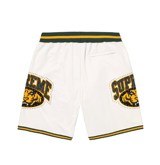 Supreme Supreme Studded Basketball Short White Large Size US 34 / EU 50 - 4 Thumbnail
