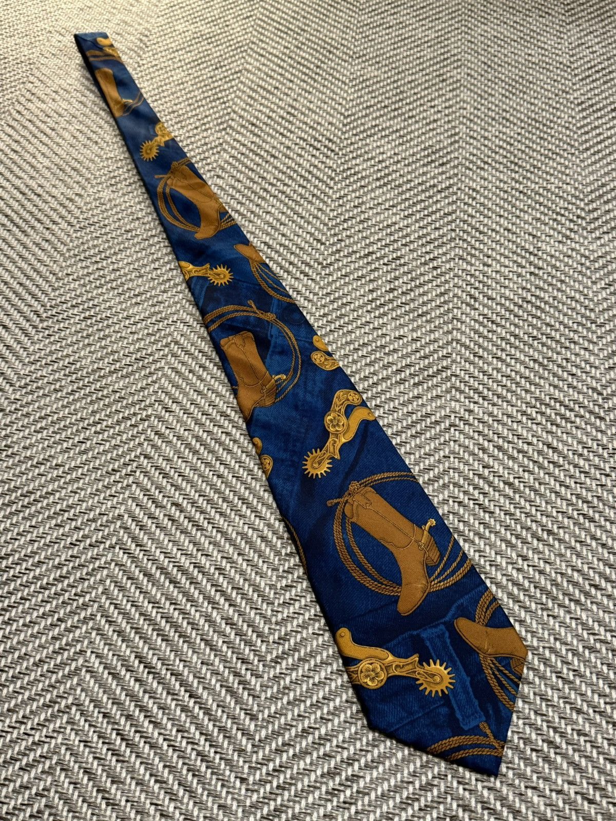 Jean Paul Gaultier JEAN PAUL GAULTIER 00s HERMES PERIOD TIE Size ONE SIZE - 2 Thumbnail