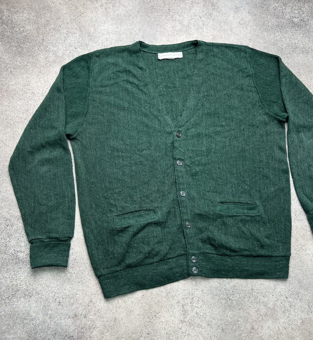 Vintage Geoffrey Beene vintage wool cardigan Size US L / EU 52-54 / 3 - 2 Thumbnail