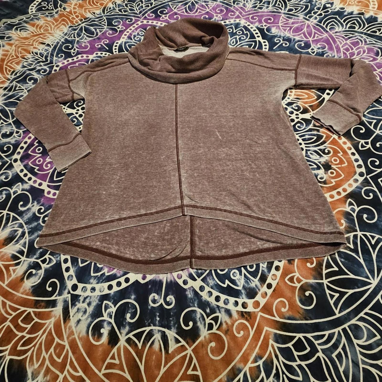 Lucky Brand Lucky Brand Women's Burgundy Sweatshirt Size M / US 6-8 / IT 42-44 - 6 Thumbnail