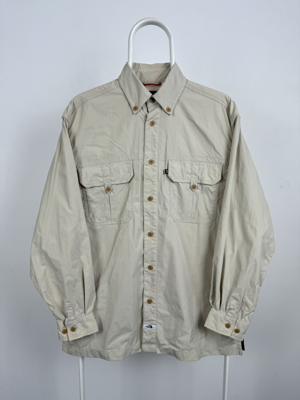 The North Face Vintage The North Face Cargo Outdoor Long Sleeve Shirt Size US S / EU 44-46 / 1 - 1 Thumbnail