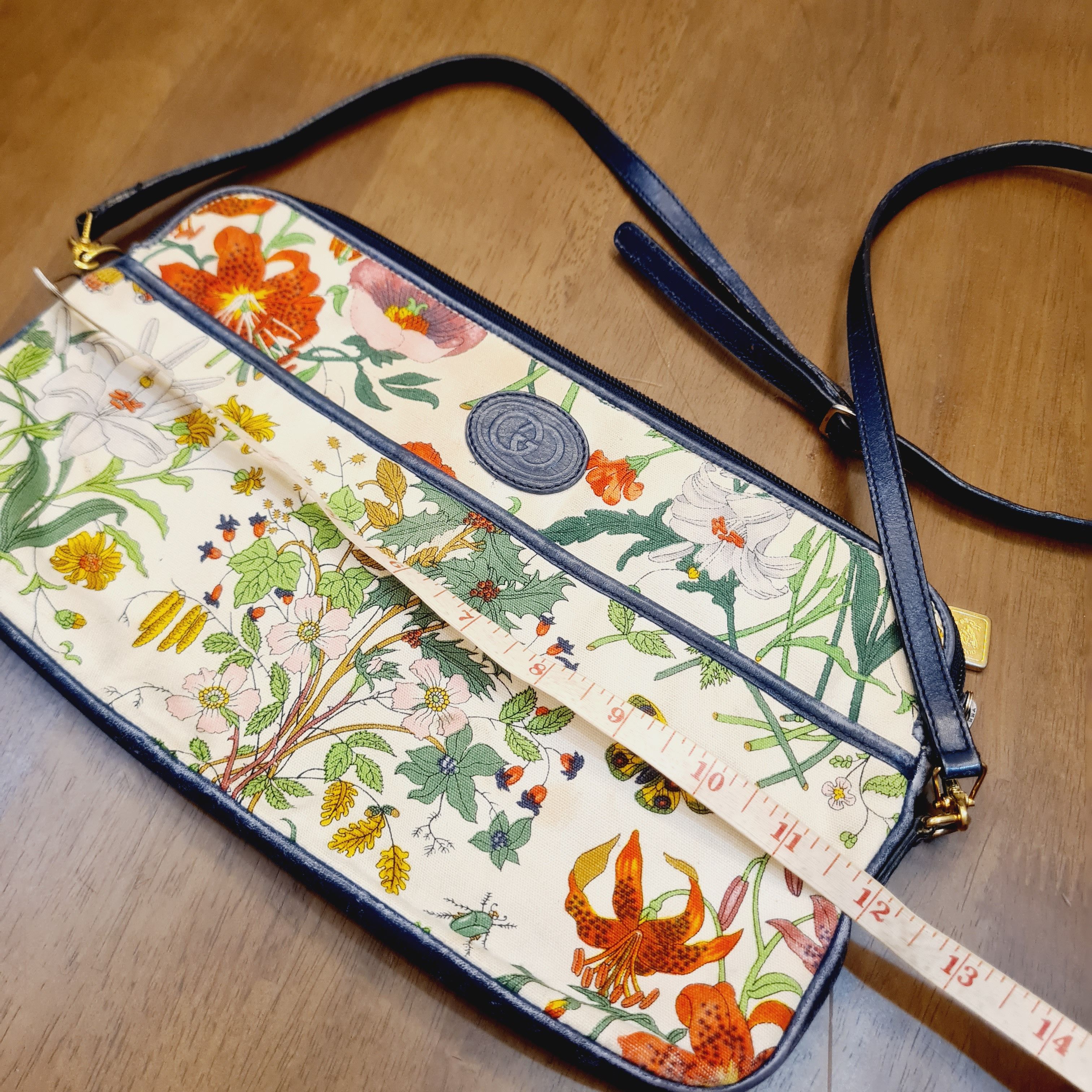 Gucci Vintage Gucci floral print crossbody bag Size ONE SIZE - 13 Thumbnail