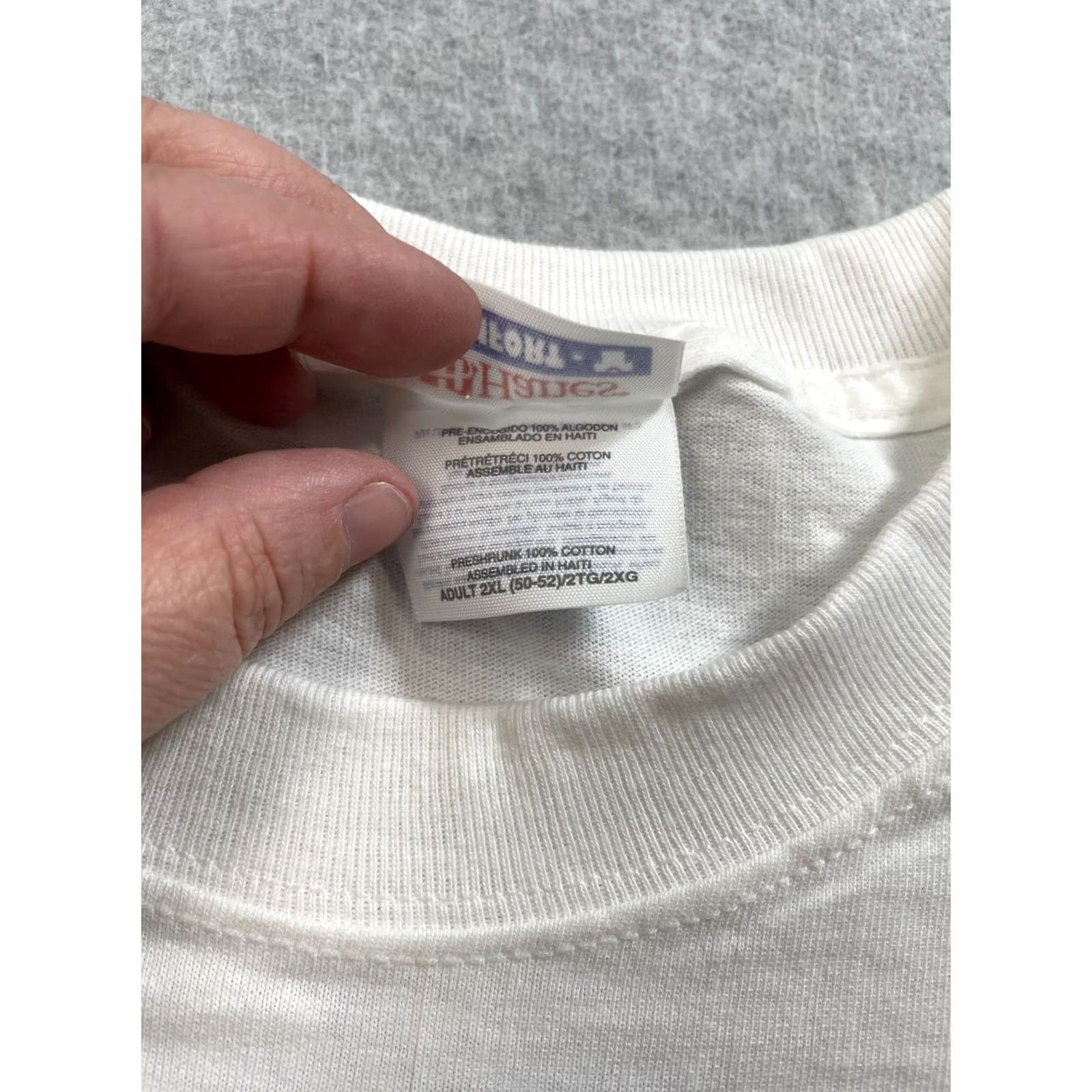 Hanes VINTAGE Hanes Fatburger Tshirt Men 2XL White Cotton Crew Neck Short Sleeve Cars 90s California Y2K Size US XXL / EU 58 / 5 - 5 Thumbnail