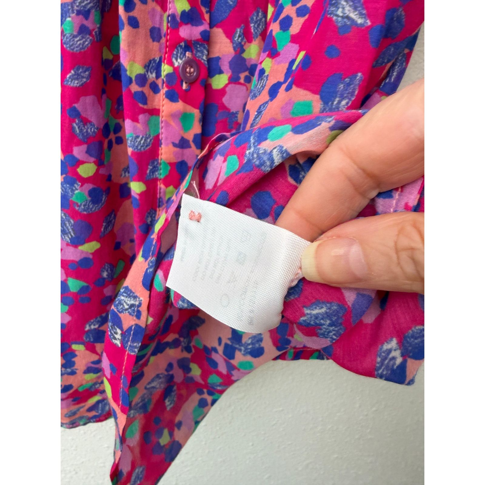 Other Caballero Evelyn Multi Dot Ruffle Top Women XS Pink Size XS / US 0-2 / IT 36-38 - 12 Thumbnail