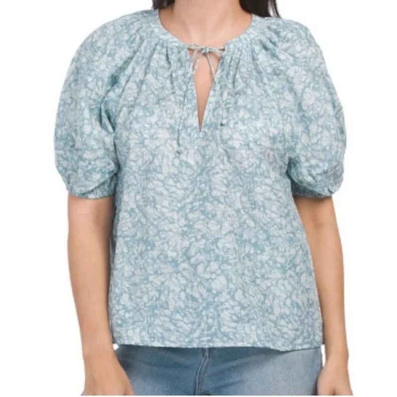 Other NWT House of Harlow 1960 Puff Sleeve Keyhole Blouse XS Size XS / US 0-2 / IT 36-38 - 1 Thumbnail