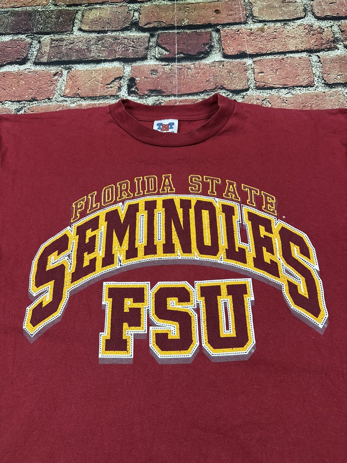 NCAA Vintage Floroida State Seminoles FSU T Shirt Single Stitch Size US XL / EU 56 / 4 - 3 Thumbnail