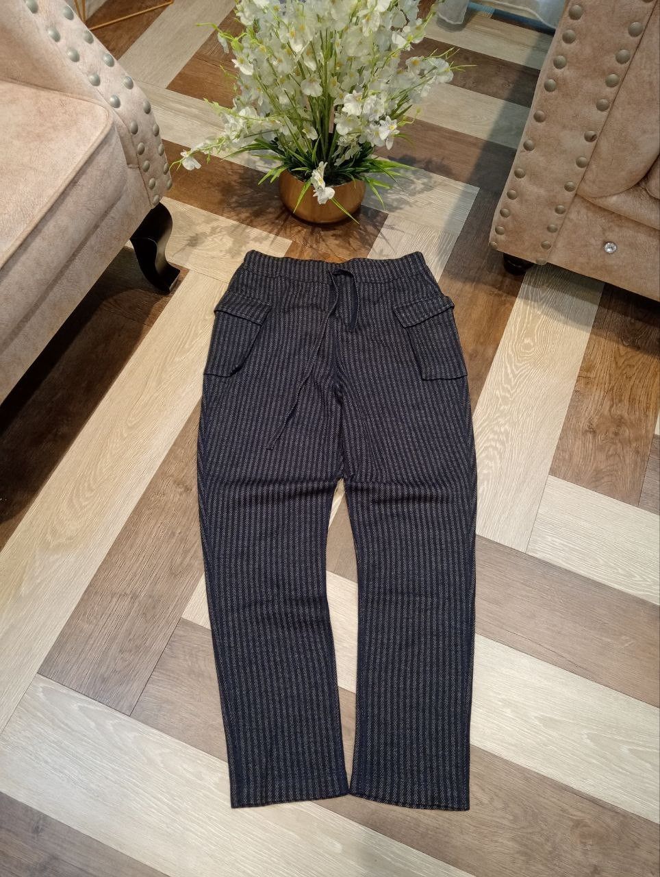 45rpm 45RPM JAPAN STRIPED WOOL SWEATPANTS Size US 29 - 1 Thumbnail