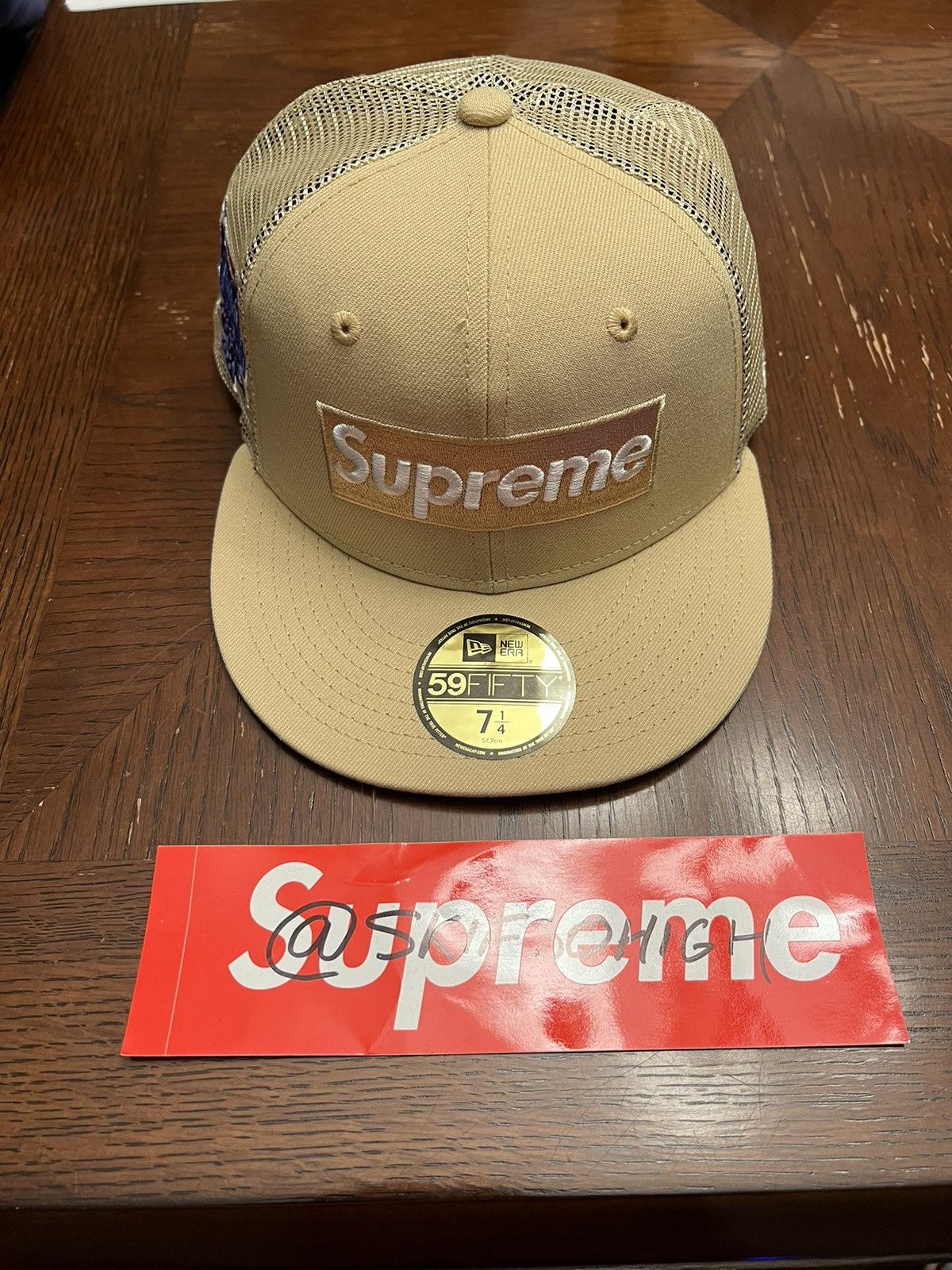 supreme NEW ERA 59FIFTY ブラウン キャップ 7 1/4