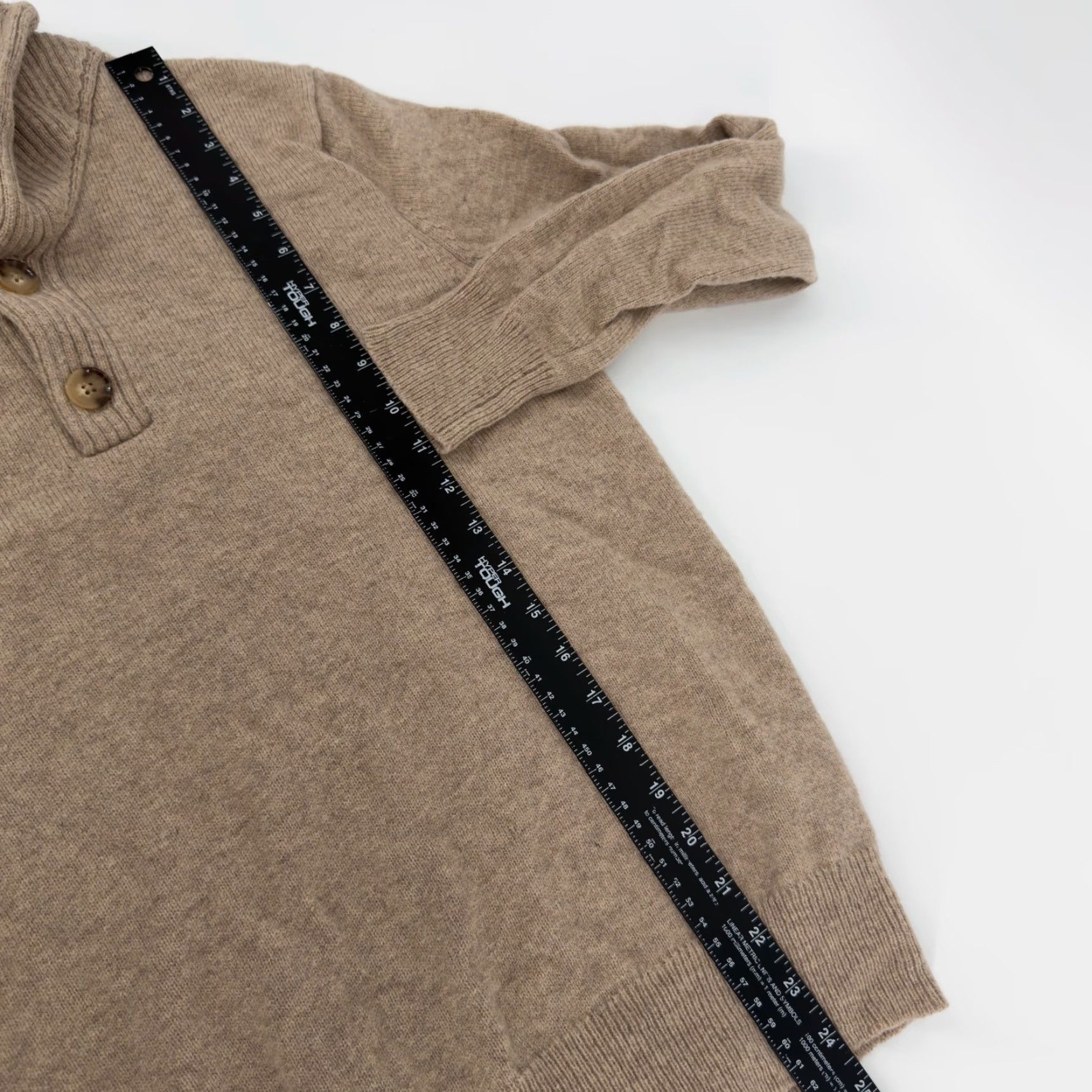 J.Crew VINTAGE? No. J.CREW Shawl Collar Button Neck Sweater Mens Small Camel Brown Wool Blend Shirt Mens Small Camel Brown Wool Blend Size US S / EU 44-46 / 1 - 7 Thumbnail