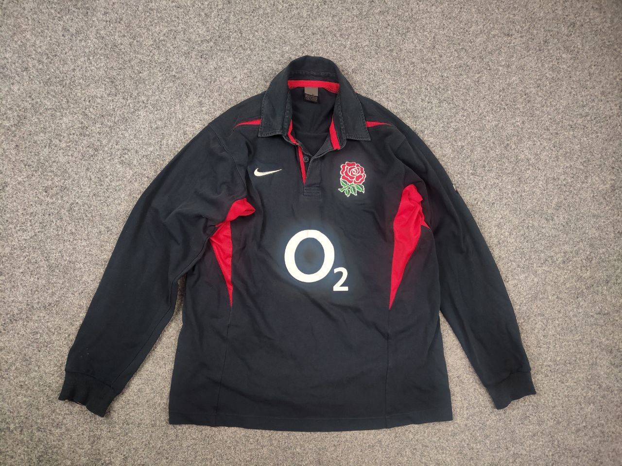 Nike Vintage Nike England Rugby League Jersey O2 Long Sleeve Size US XL / EU 56 / 4 - 9 Thumbnail