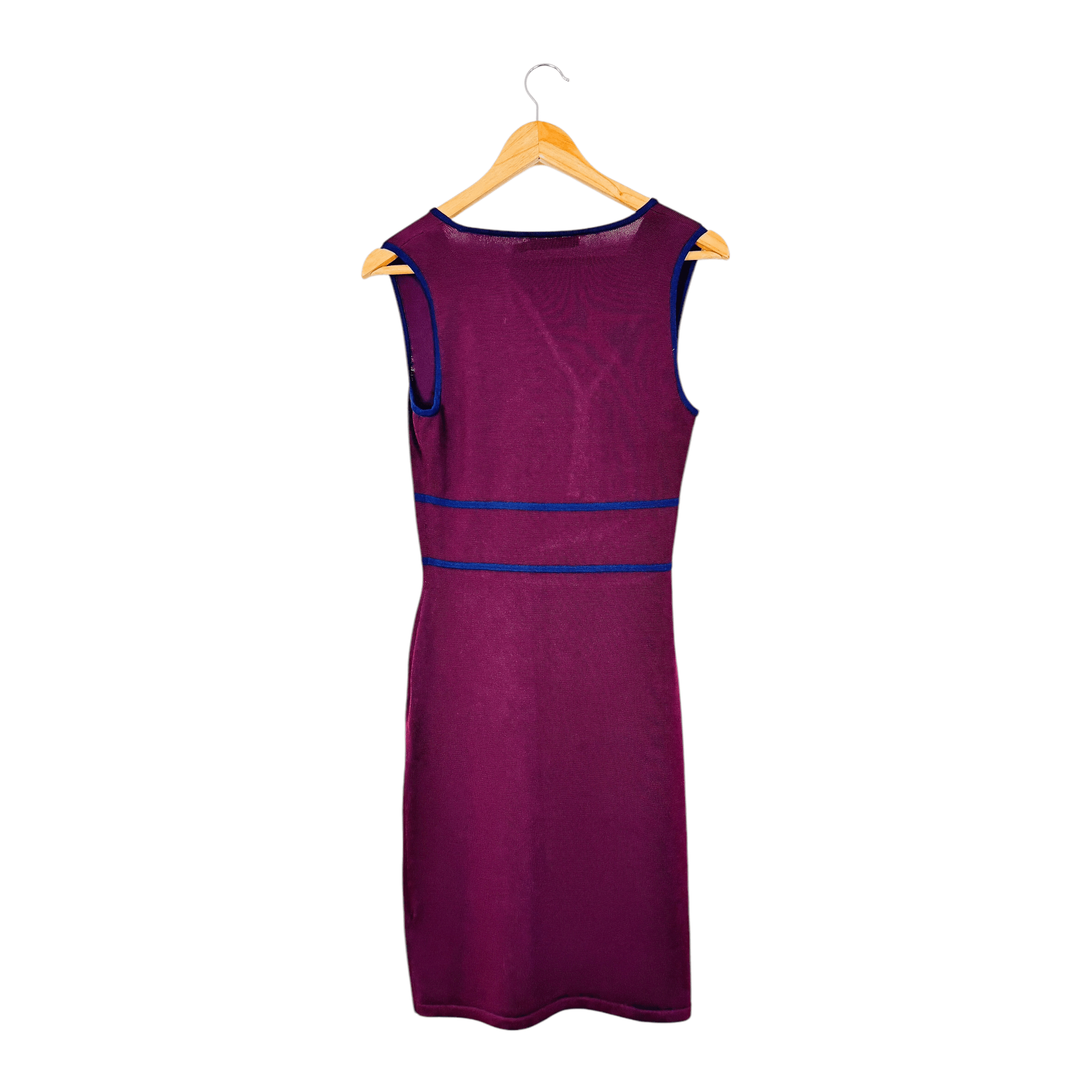 Lauren Ralph Lauren Ralph Lauren women's dress Bordeaux/Blue knit spring summer Size M / US 6-8 / IT 42-44 - 2 Thumbnail