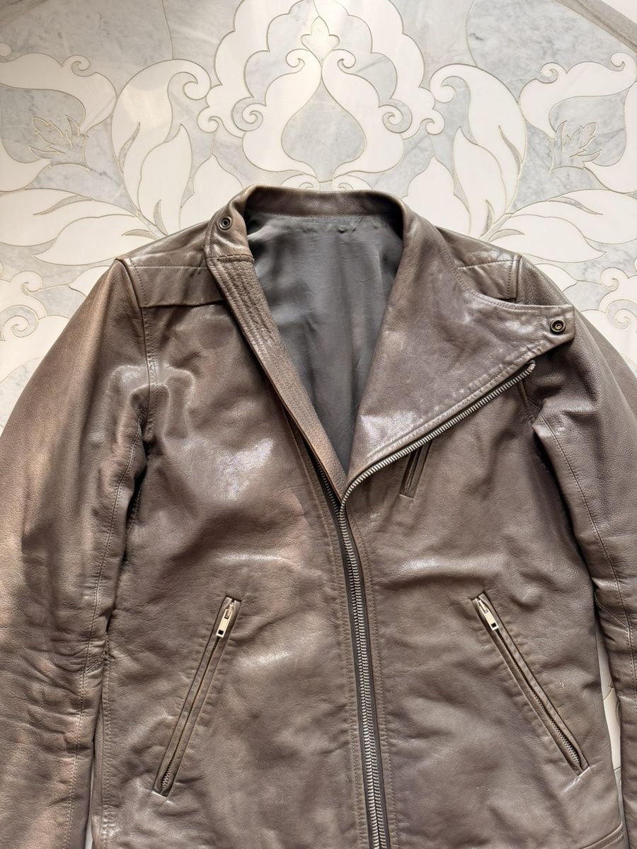 Rick Owens Rick Owens SS2011 “Anthem” Calf Leather Asymmetrical Jacket Size US M / EU 48-50 / 2 - 3 Thumbnail