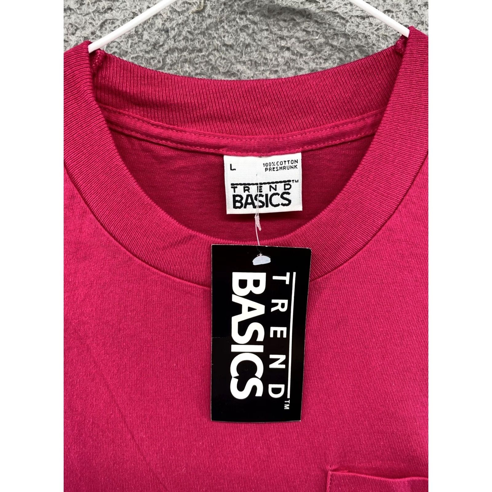 Pinko VTG 90s Pink Pocket T Shirt USA Made Large NEW w/Tag Size US L / EU 52-54 / 3 - 3 Thumbnail