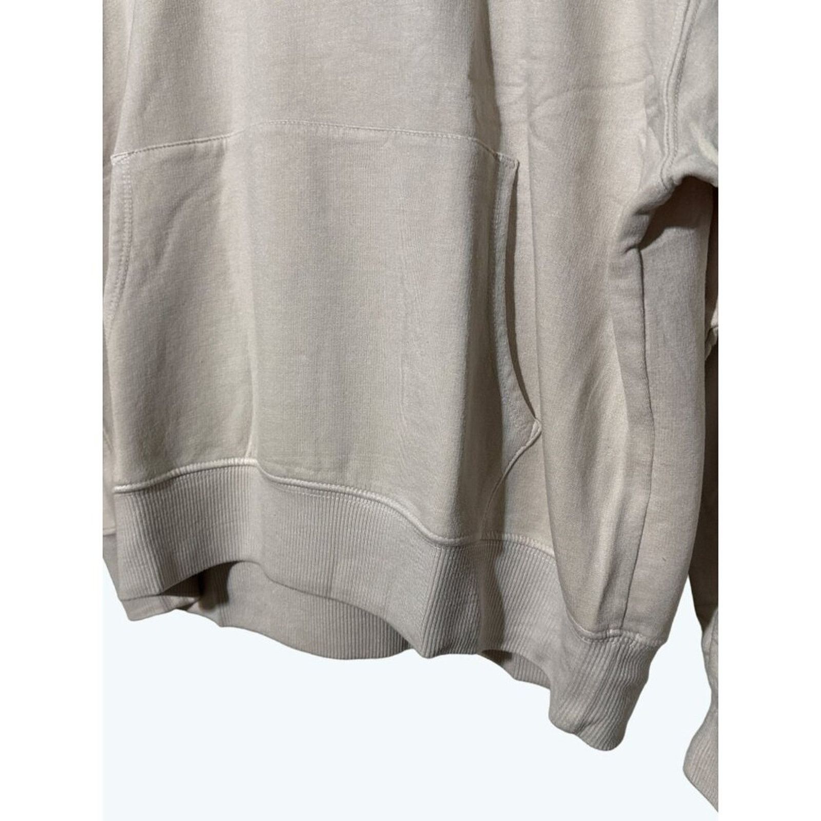 MONROW Monrow Supersoft Fleece Hoodie New Pullover Bone Medium Size M / US 6-8 / IT 42-44 - 2 Thumbnail
