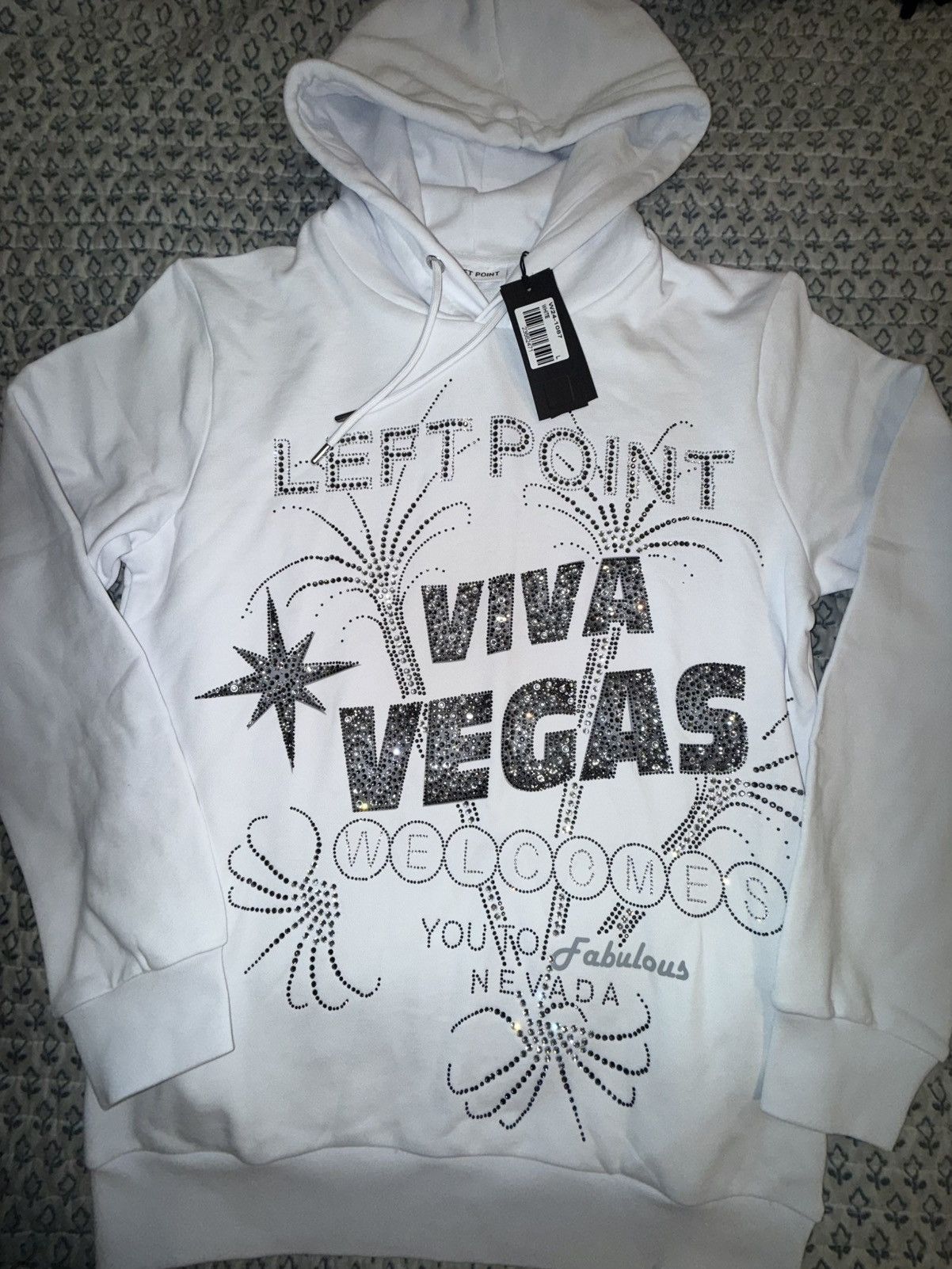 Other Left Point Viva Vegas white hoodie Size LG Size US L / EU 52-54 / 3 - 1 Thumbnail