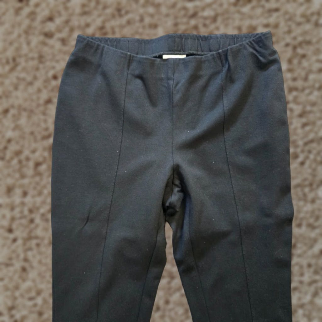J. Jill J Jill Pants Women Medium Black Ponte Slim Leg Cropped Stretch Pull On Capsule Size 27" / US 4 / IT 40 - 1 Thumbnail