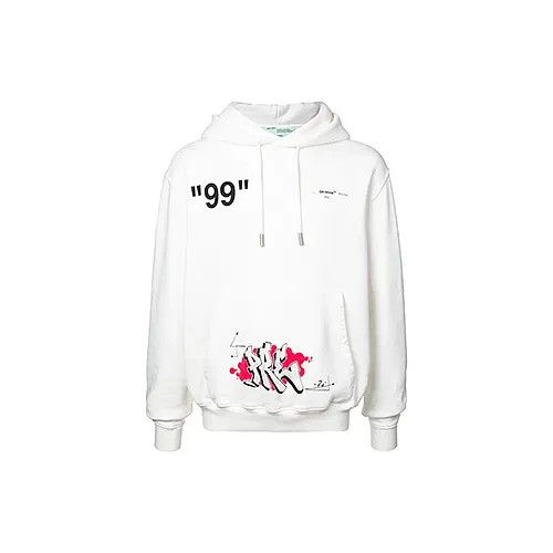Off-White OFF-WHITE Graphic Print Hoodie in White 0079 Size US S / EU 44-46 / 1 - 1 Thumbnail