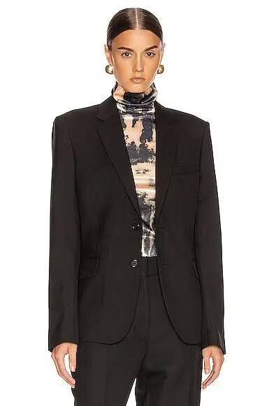 Saint Laurent Paris F/W 2019 Saint Laurent - Two-Button Gabardine Blazer Size XL / US 12-14 / IT 48-50 - 1 Thumbnail