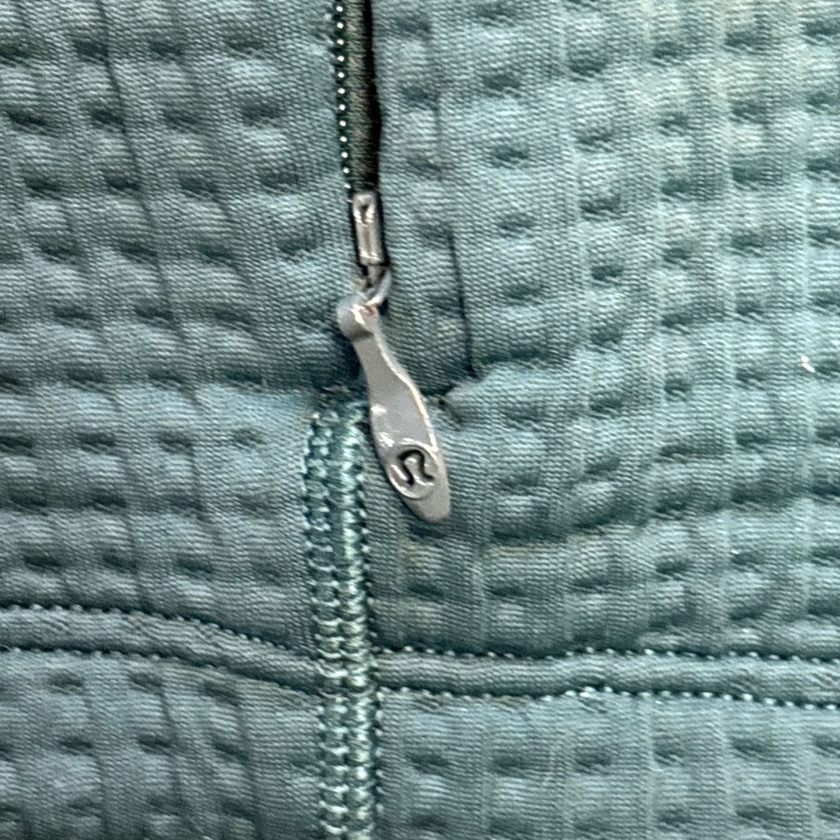 Lululemon Lululemon Waffle Knit Funnel Neck Long Sleeve Shirt Green Teal Size 2 Thermal Pullover Womens Size XS / US 0-2 / IT 36-38 - 4 Thumbnail