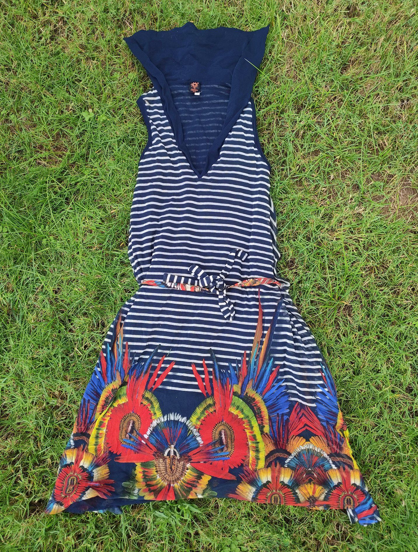 Jean Paul Gaultier Jean Paul Gaulter Striped Feather Sailor Parrot Aztec Dress Size M / US 6-8 / IT 42-44 - 11 Thumbnail