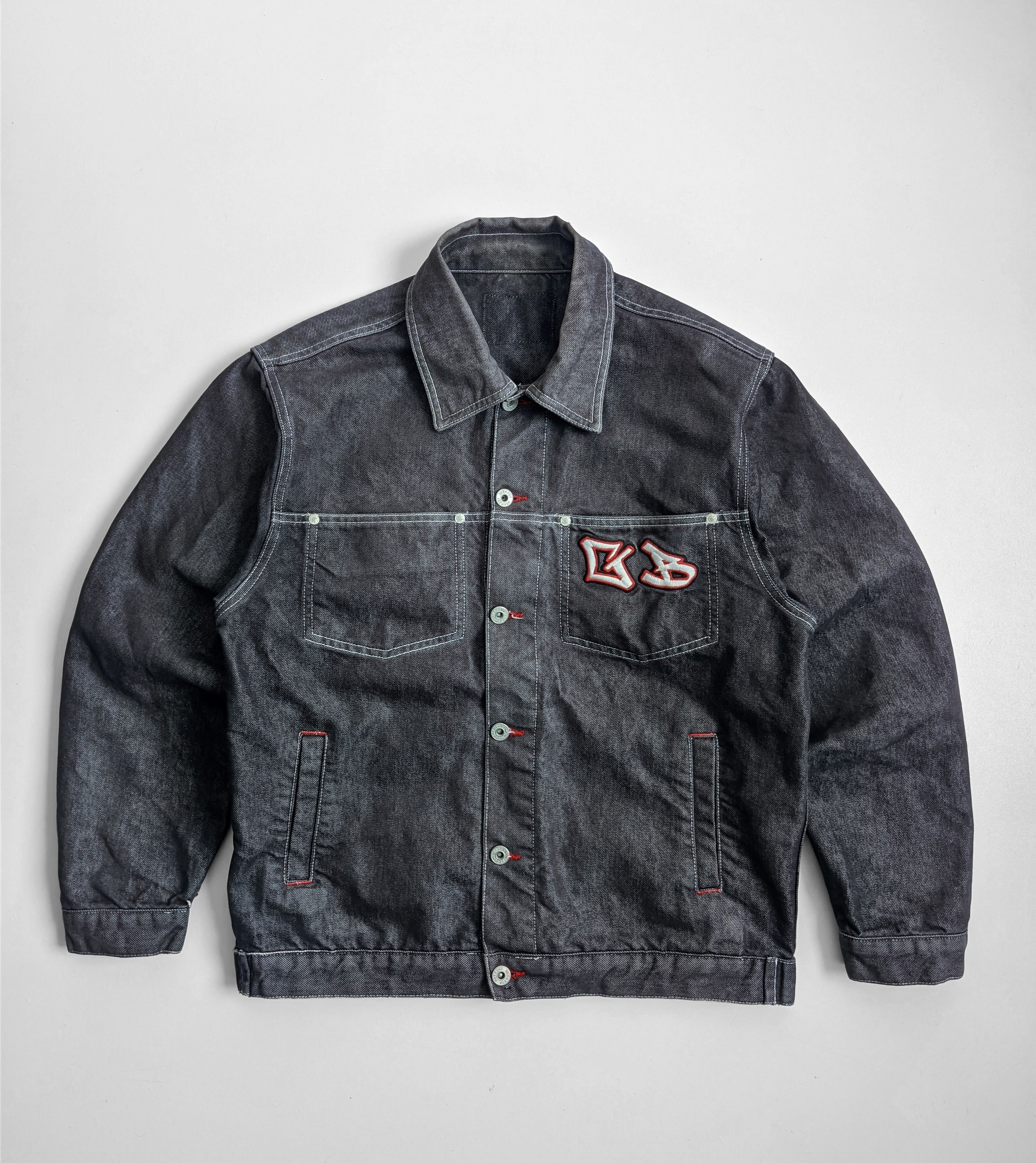 Vintage Vintage work jacket y2k 90s denim Size US M / EU 48-50 / 2 - 2 Thumbnail