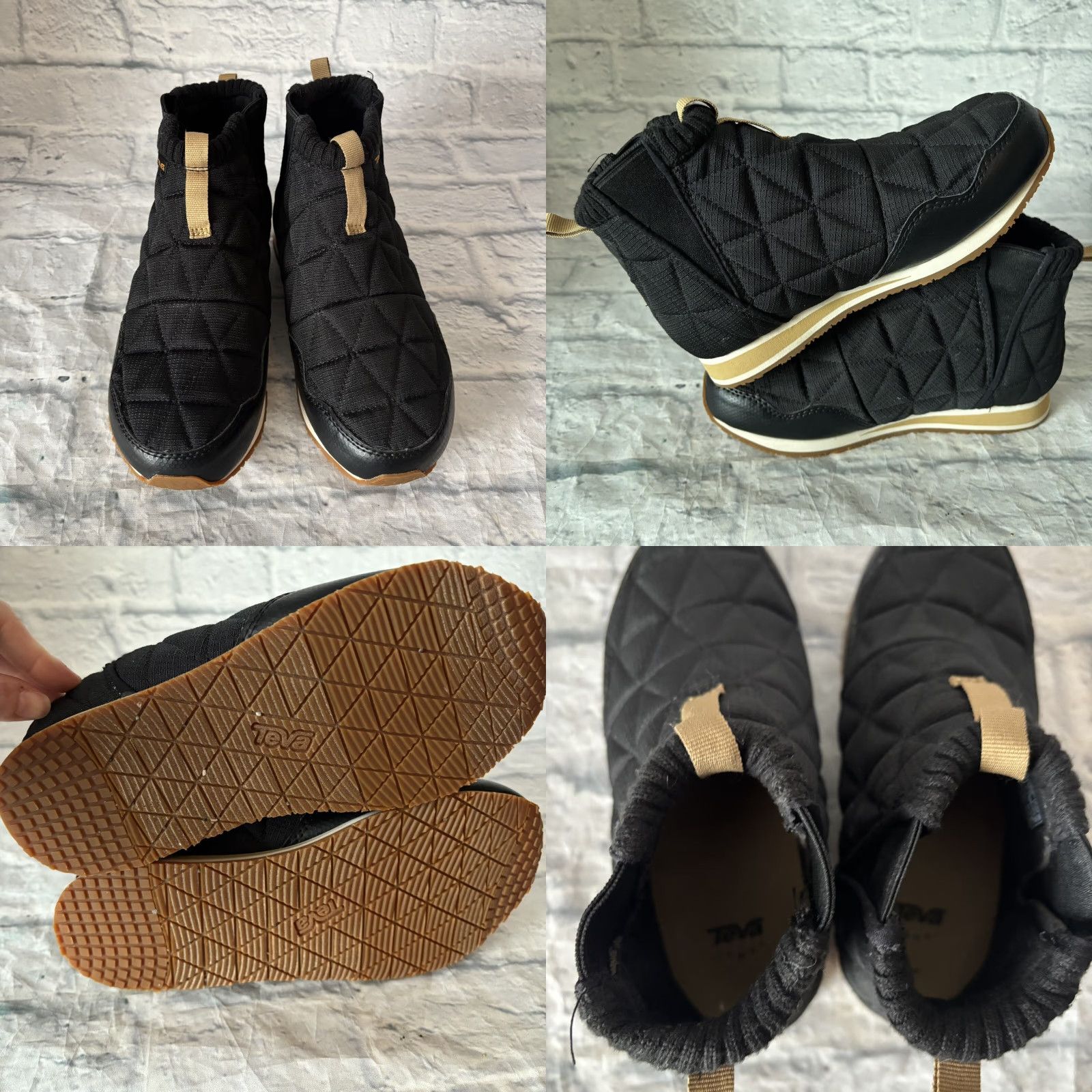 Teva Teva ReEmber Mid Slip On Black Casual Travel Quilted Booties Women’s Sz 6 Boots Size US 6 / IT 36 - 8 Thumbnail