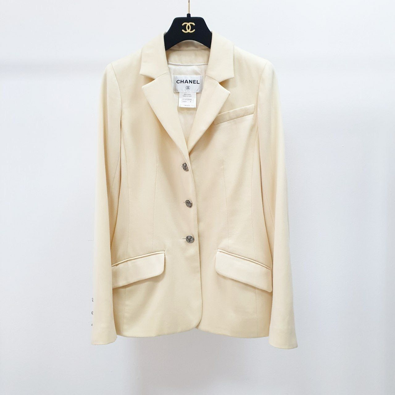 Chanel 98A CC Logo Buttons Jacket Sz. 38