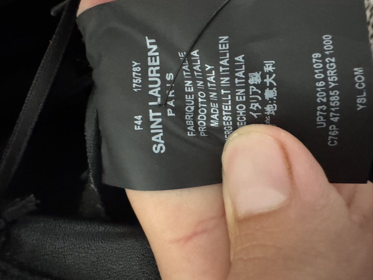 Saint Laurent Paris Lamb Leather Skinny Pants Size US 31 - 6 Thumbnail