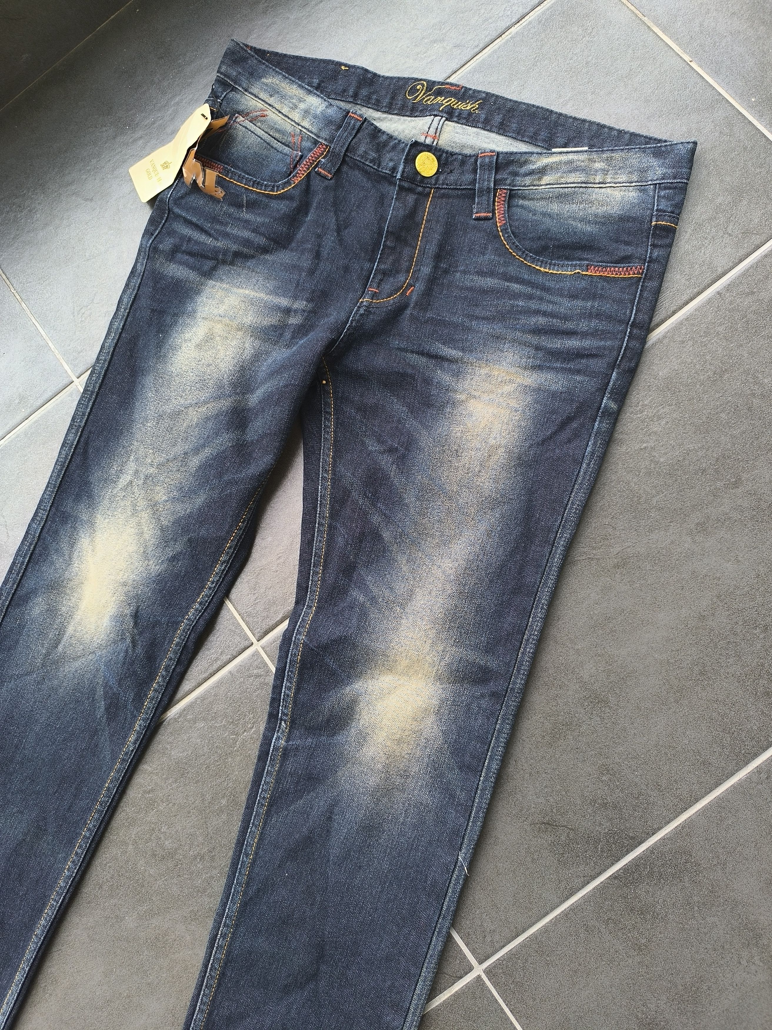 Japanese Brand × Vanquish × Vintage NOS VANQUISH GOLD JEANS Size US 34 / EU 50 - 2 Thumbnail