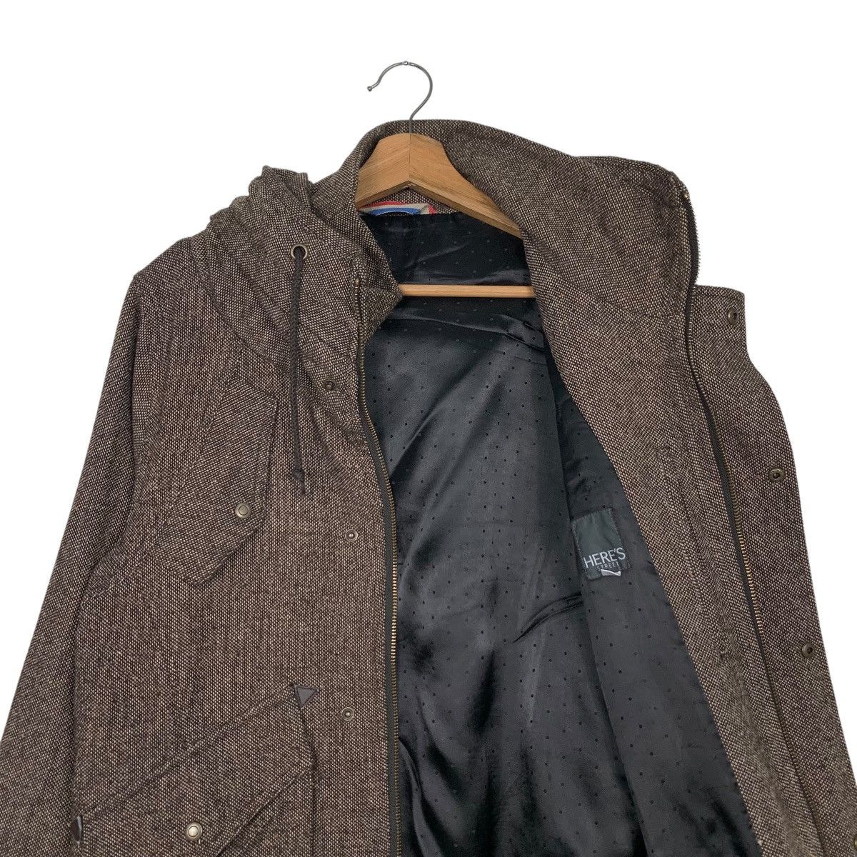 Japanese Brand HERE'S STREET Long Sleeve Brown Blouson Jacket #2702-C121 Size US M / EU 48-50 / 2 - 10 Thumbnail
