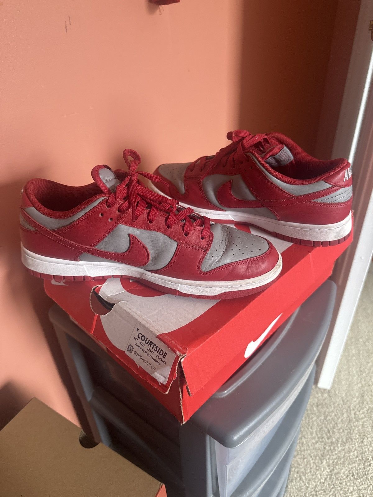 Nike × Vintage Nike Dunk Low “VRST Red” Size US 10 / EU 43 - 1 Thumbnail