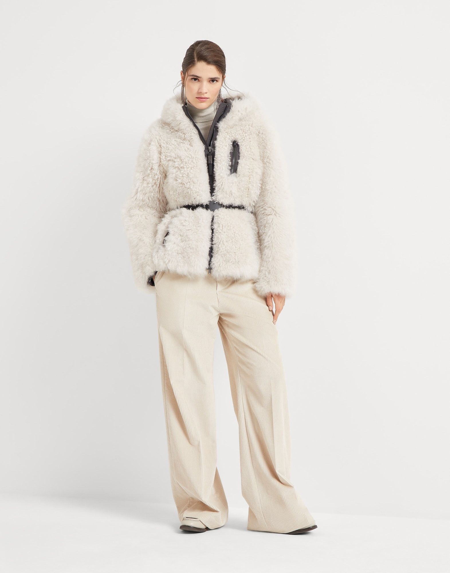 Brunello Cucinelli o1la1rc1a1025 Pants in Ivory Size 26" / US 2 / IT 38 - 4 Thumbnail