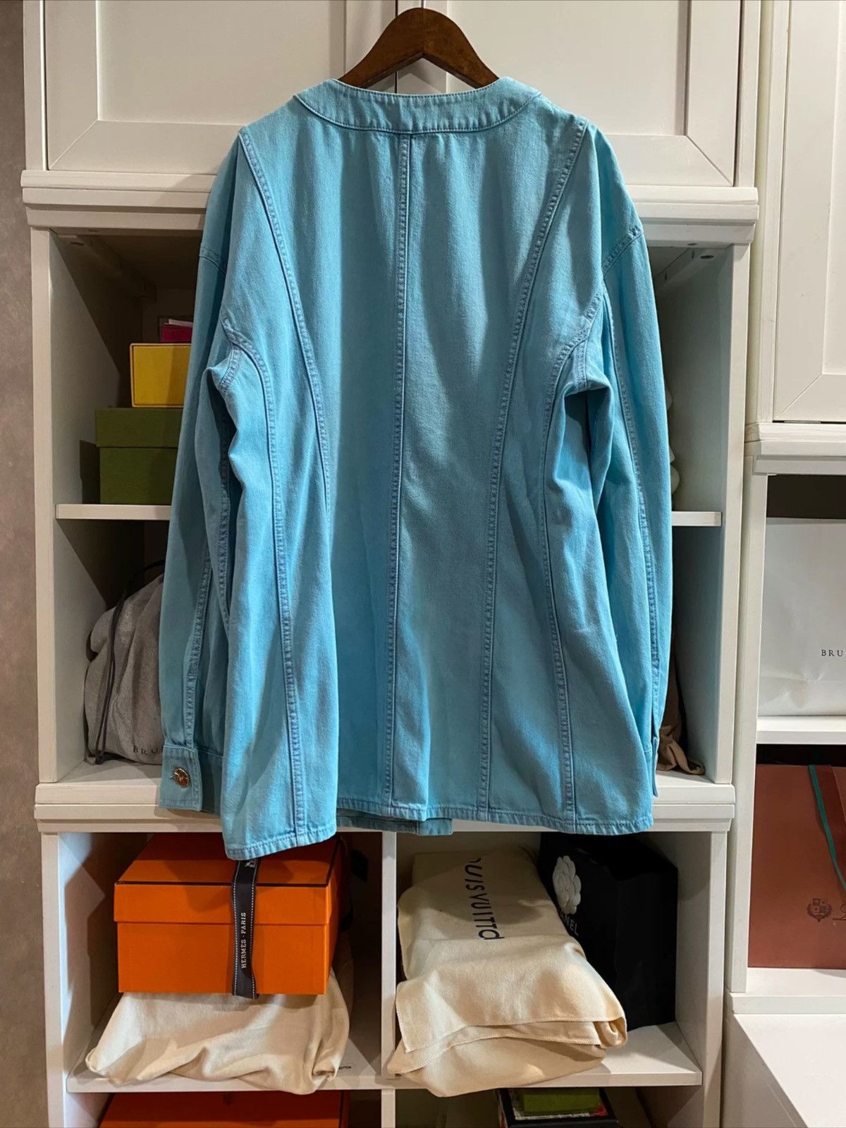 Chanel Chanel blue jacket shirt unisex Size US XXS / EU 40 - 2 Thumbnail