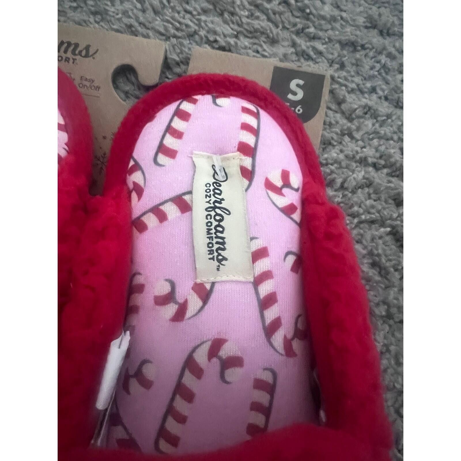 Other Dearfoams Mama Claus Slippers Women S Red Sherpa NWT Size US 5.5 / IT 35.5 - 5 Thumbnail
