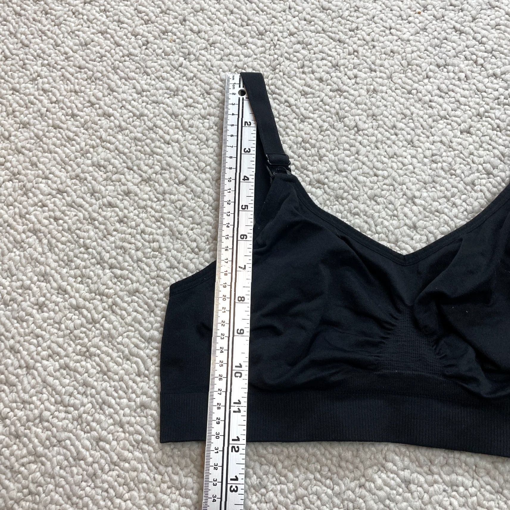 Vintage HOFISH Bralette Women Solid Black Adjustable Strap L Wireless One Size Cup One Size Size ONE SIZE - 6 Thumbnail
