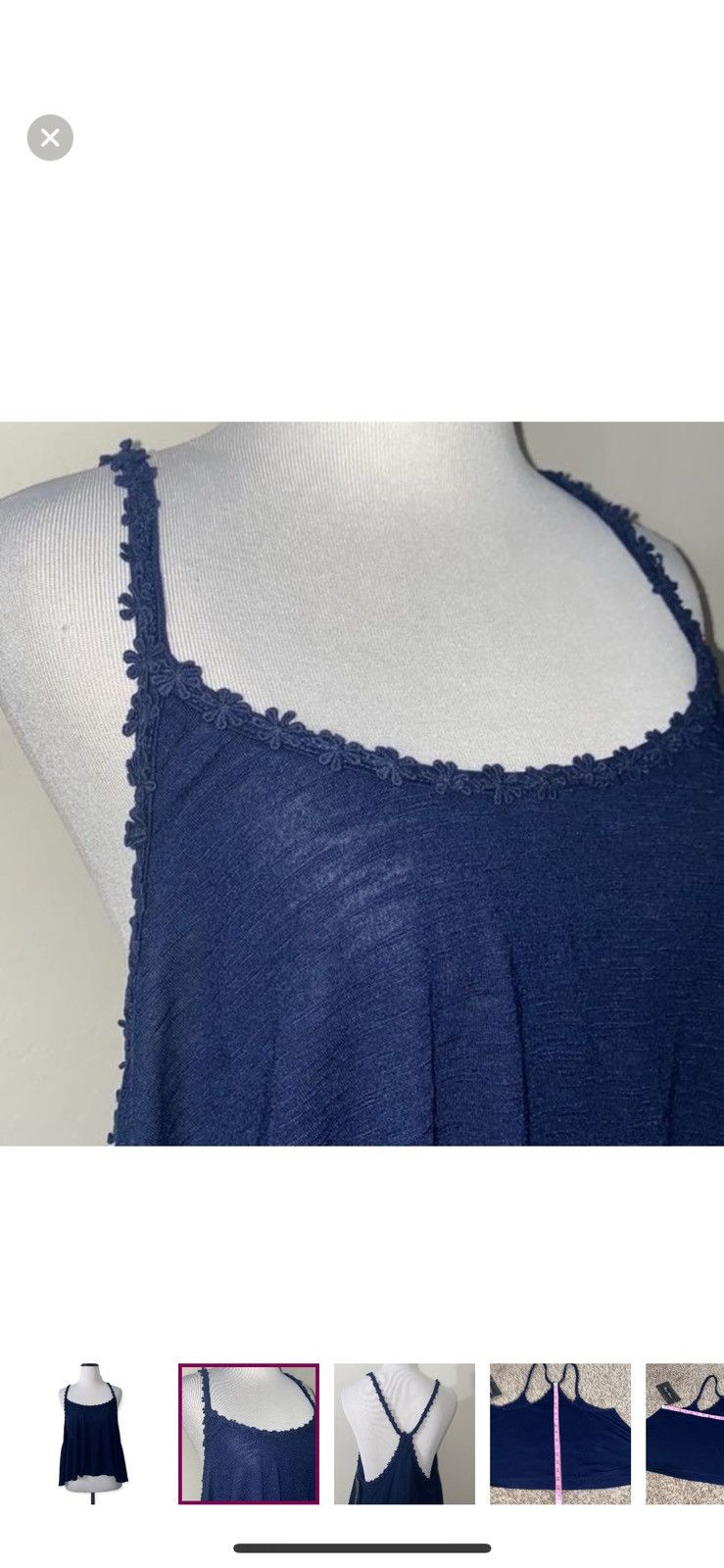 Almost Famous Almost famous xl navy flowy tank top Size XL / US 12-14 / IT 48-50 - 5 Thumbnail