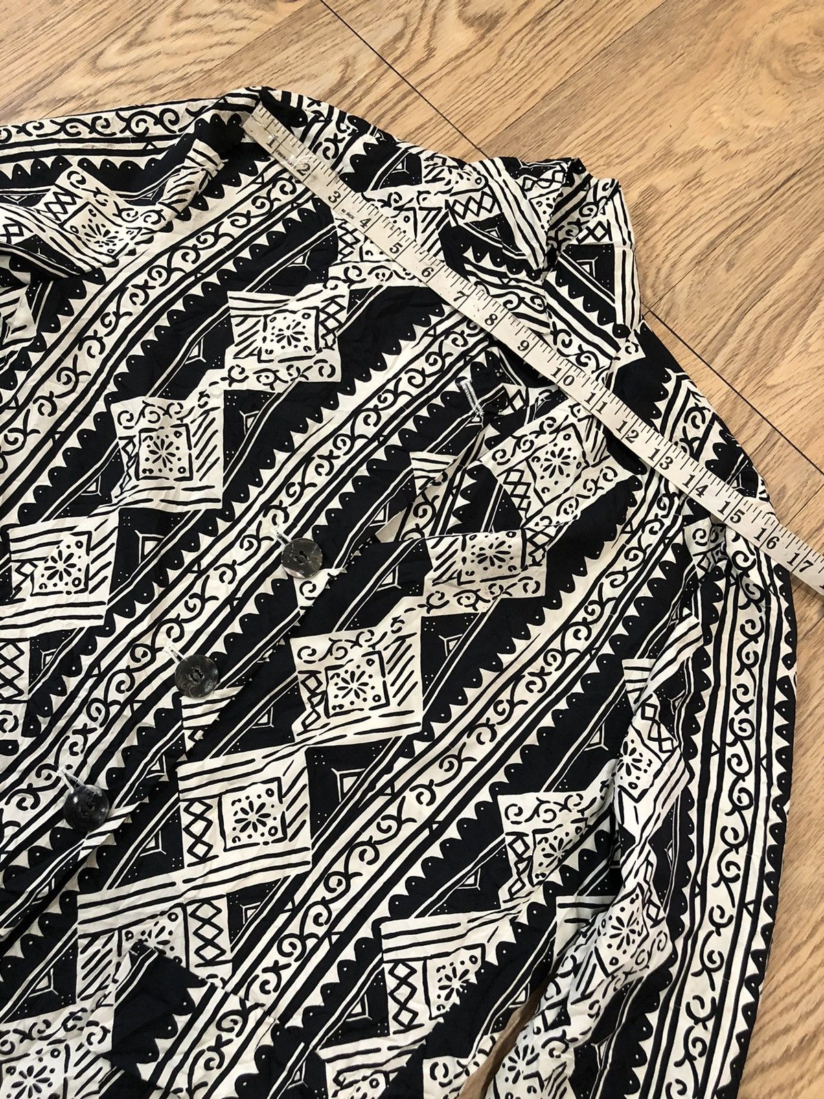 Vintage × Y's × Yohji Yamamoto Vintage 80’s Yohji Yamamoto Arts blouse Size M / US 6-8 / IT 42-44 - 11 Thumbnail
