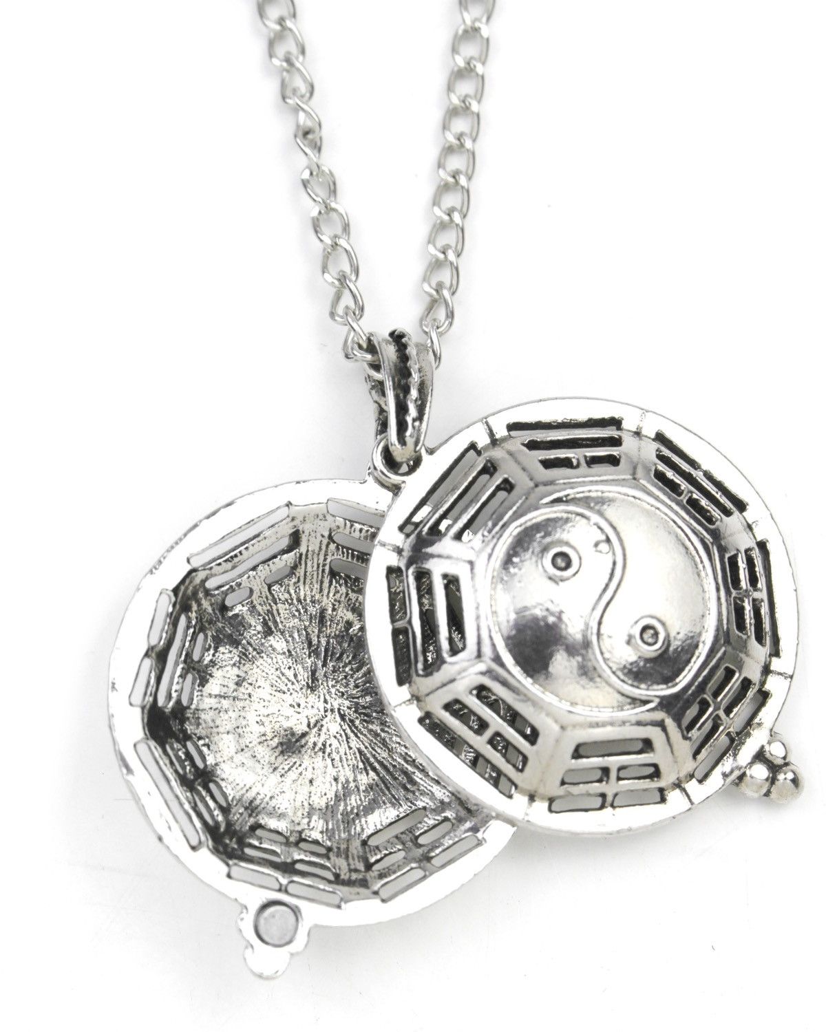 2000S JAPANESE MADE YIN YANG BAGUA MAGNETIC LOCKET NECKLACE