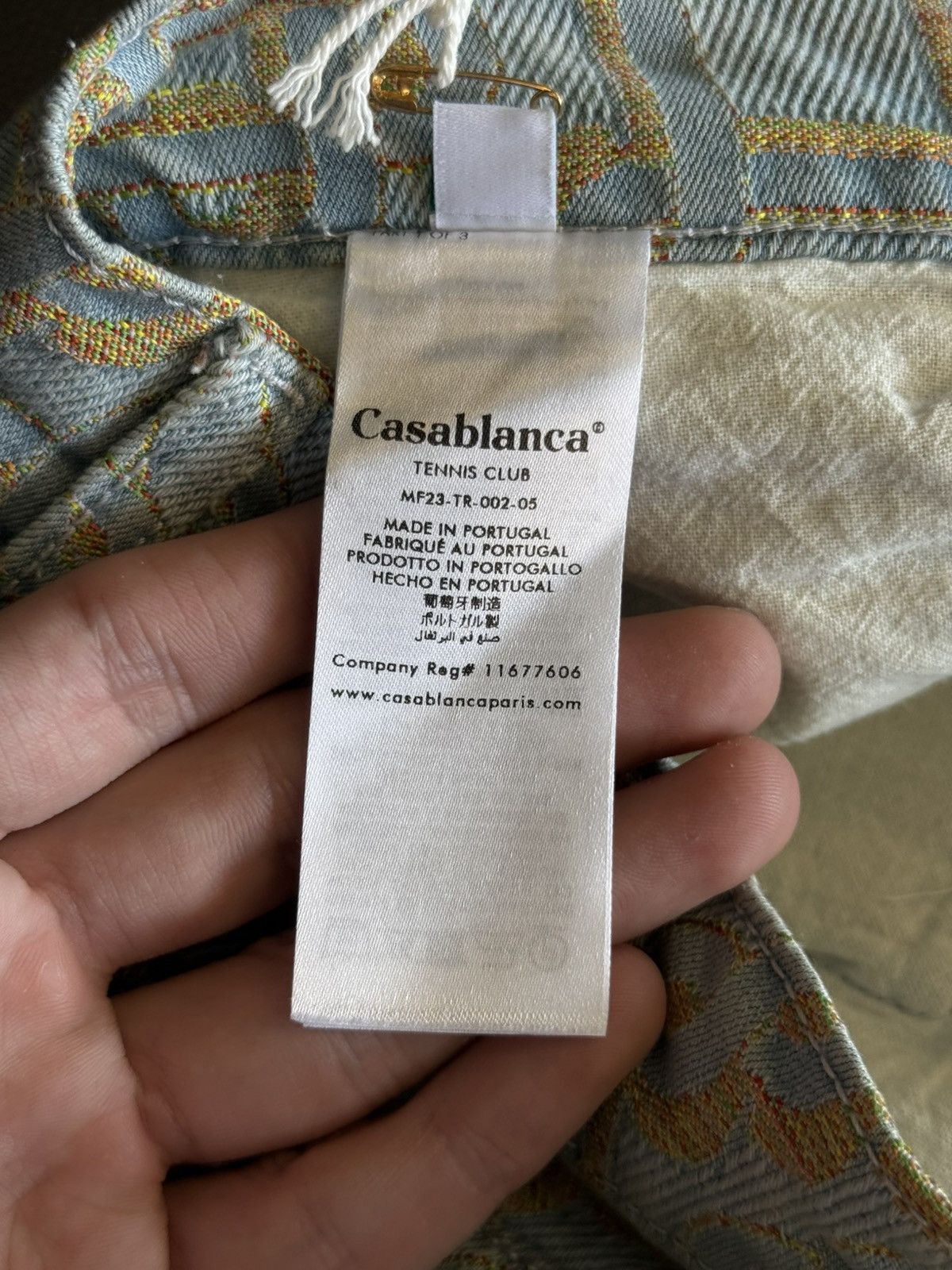 Casablanca Casablanca Jeans Size 30 Monogram Print Straight-leg $950 Size US 30 / EU 46 - 13 Thumbnail