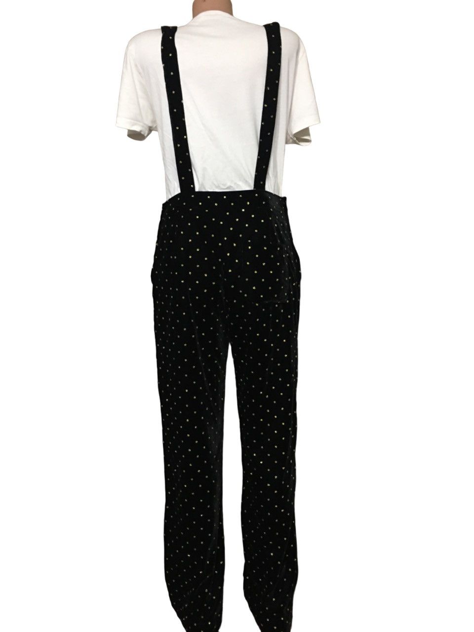Sezane SEZANE Velvet Gold Polka Dots Jumpsuit Womens Size EU 38 Size 27" / US 4 / IT 40 - 7 Thumbnail