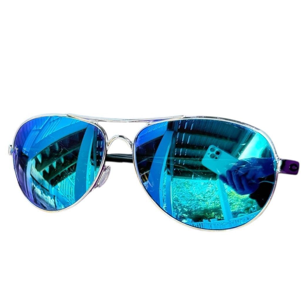 Oakley OAKLEY Sunglasses Blue Mirrored Lenses Prizm Polarized Sungl Size ONE SIZE - 4 Thumbnail