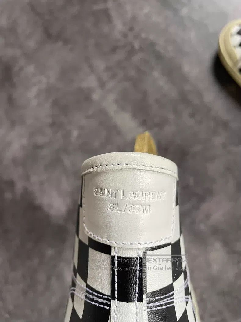 Saint Laurent Paris Saint Laurent Paris Chessboard Patchwork Canvas Shoes Size US 9 / EU 42 - 8 Thumbnail