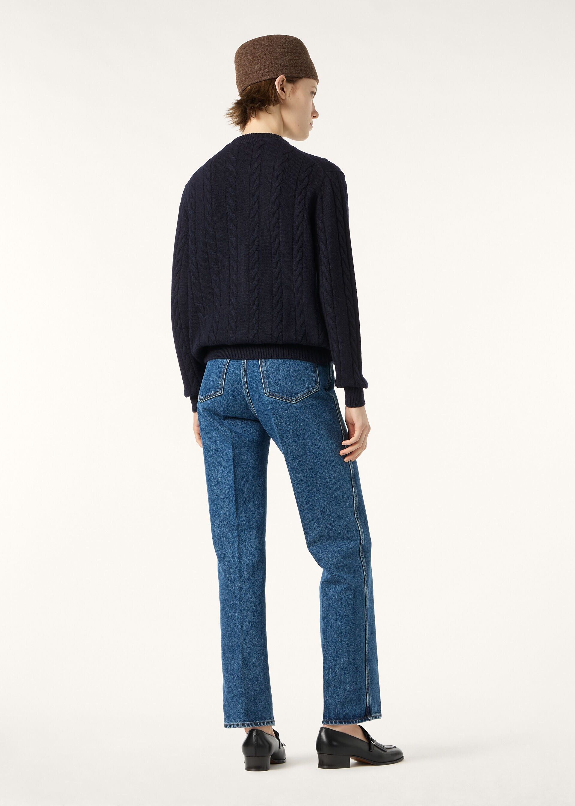 Loro Piana os11x0326 FAQ9055 Cedar Cardigan in Blue Navy Size S / US 4 / IT 40 - 5 Thumbnail