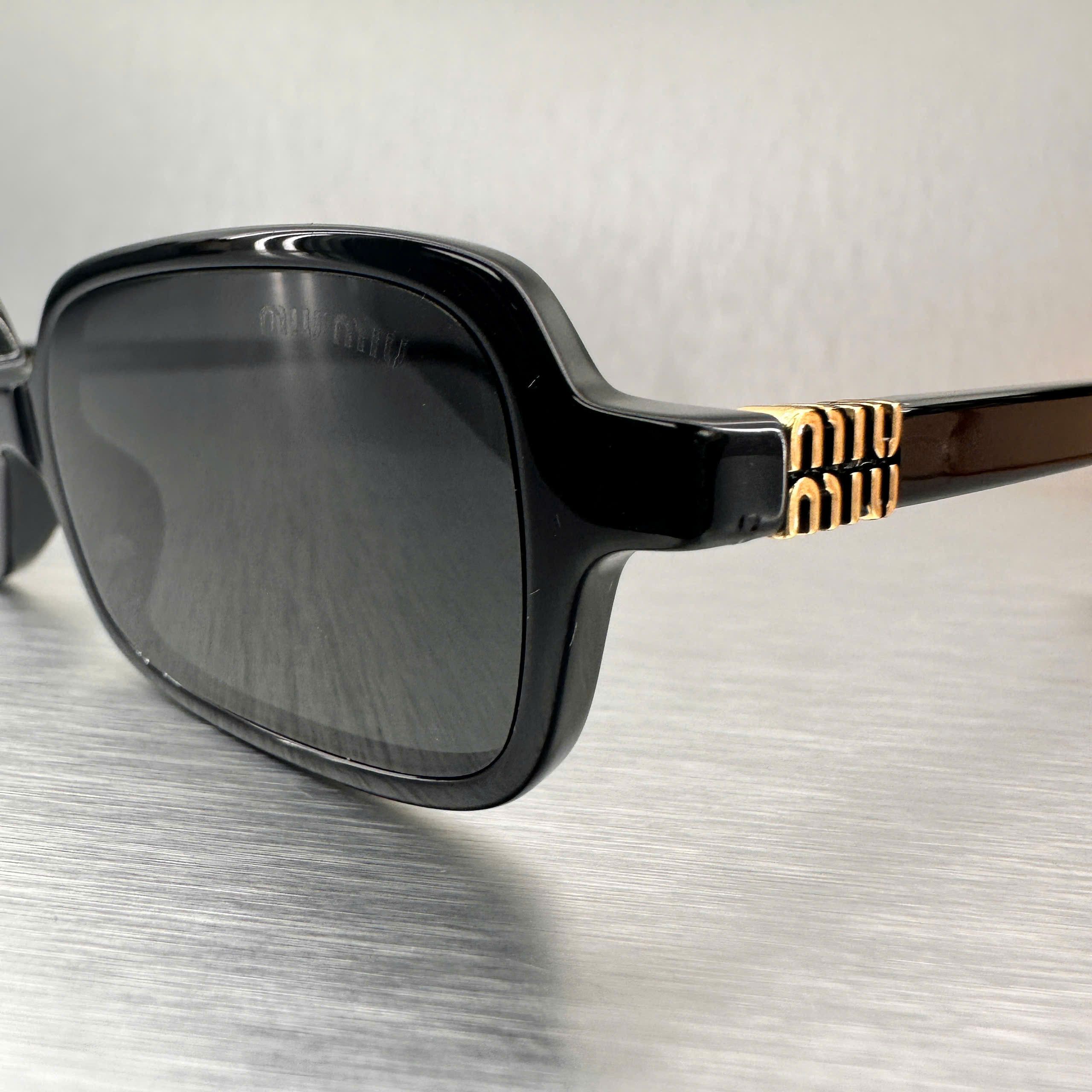 Miu Miu MIU MIU MU 11ZS 16K5S0 Sunglasses BLACK Size ONE SIZE - 7 Thumbnail