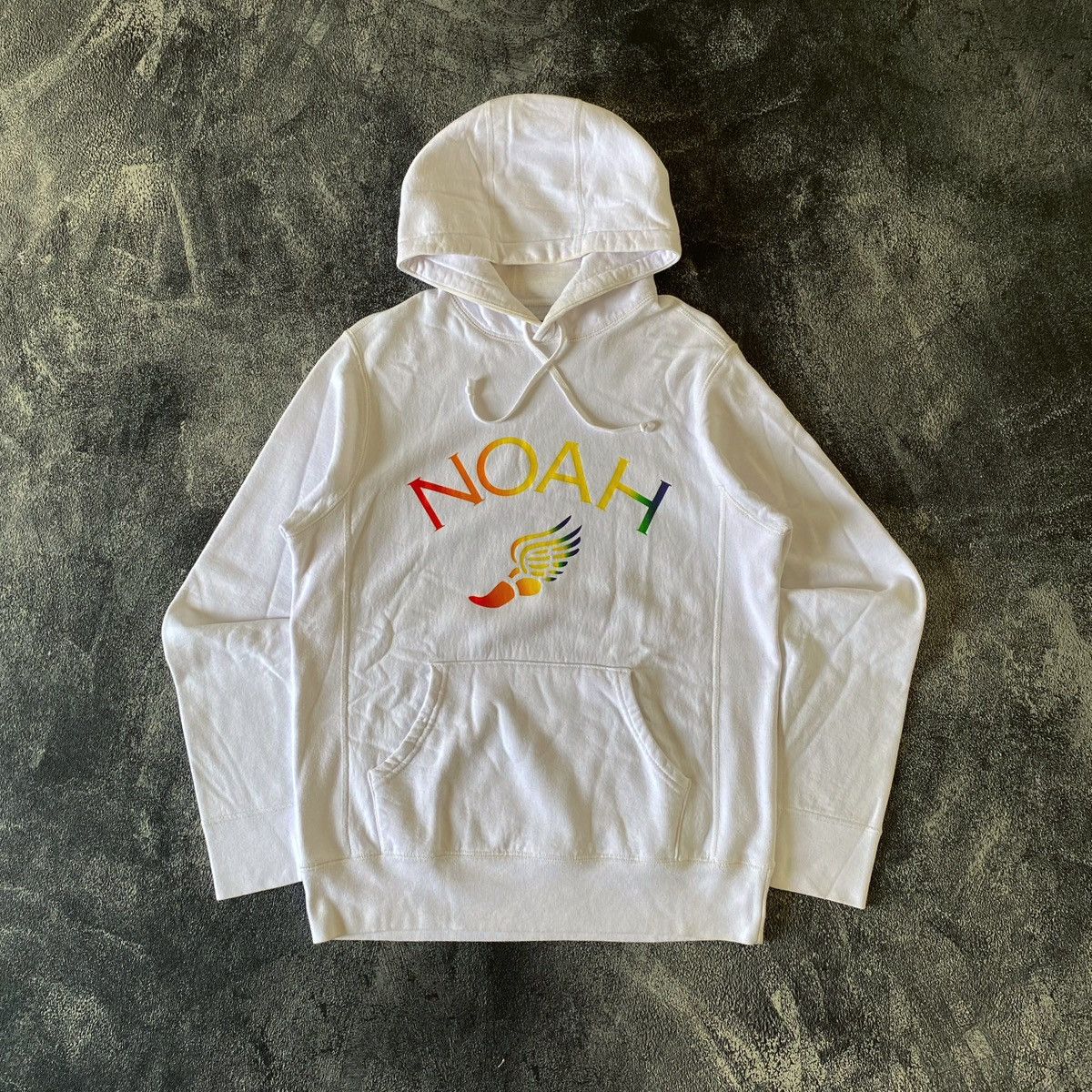 Noah Hoodie Noah NYC White Winged Foot Logo Size US S / EU 44-46 / 1 - 1 Thumbnail