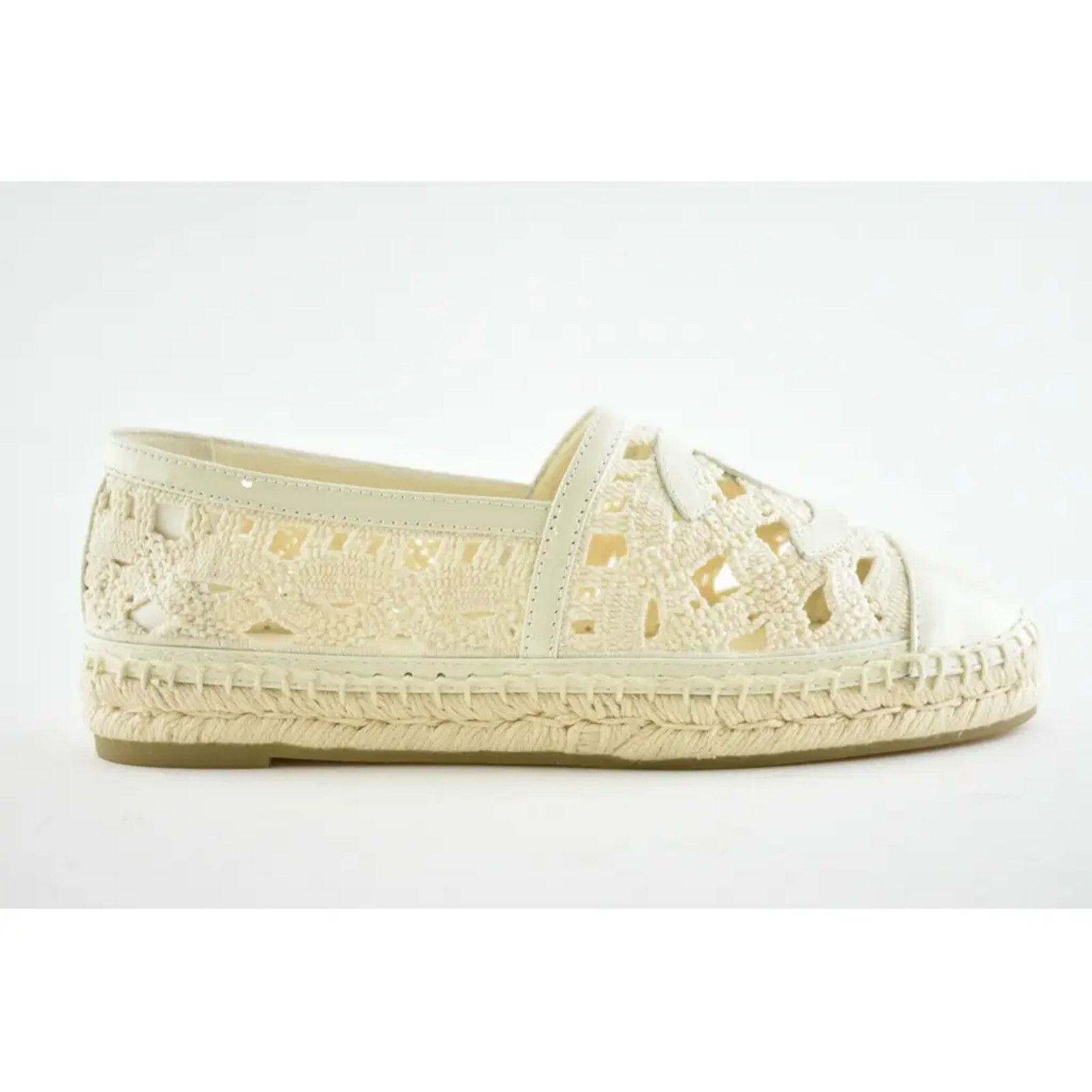 Chanel 20S Patent Leather CC Logo Espadrille Slip On Ballet Flat 36 Size US 6 / IT 36 - 2 Thumbnail