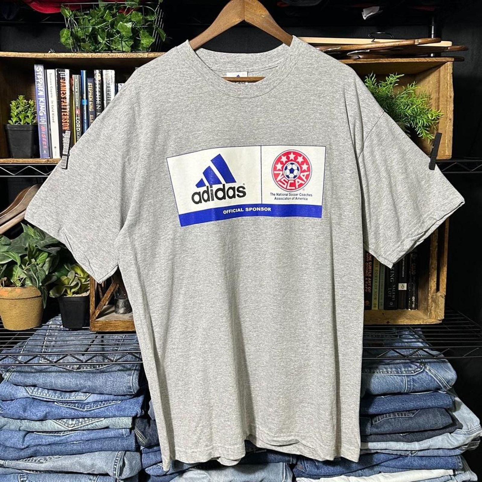 Adidas Vintage Y2K Adidas Equipment Soccer Team Tee Box Logo Shirt Size US XL / EU 56 / 4 - 1 Thumbnail