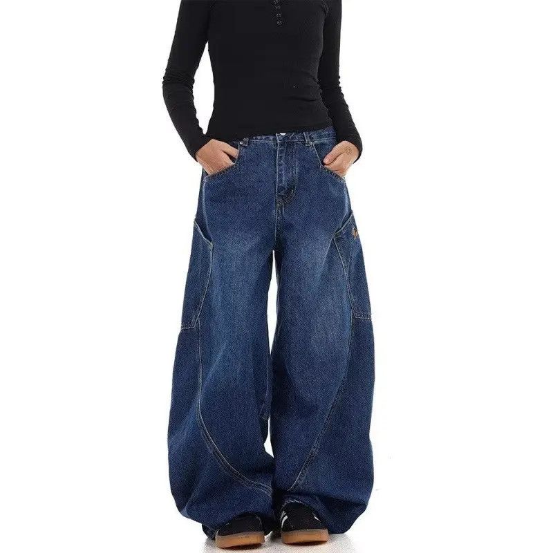 Japanese Brand Retro loose wide leg pocket jeans Size US 32 / EU 48 - 5 Thumbnail