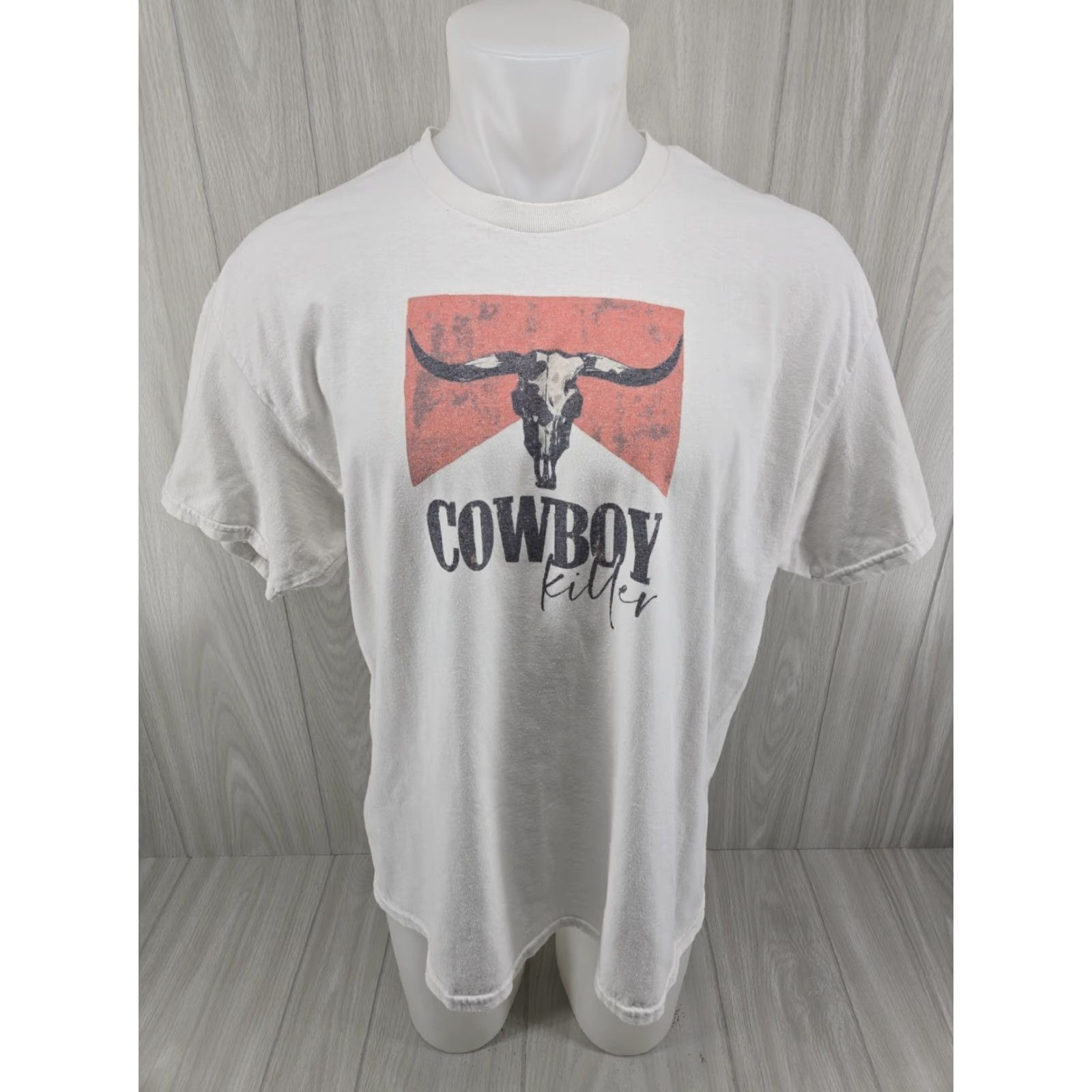 Gildan Gildan SoftStyle T-shirt Mens XL Graphic Print Short Sleeve Cowboy Killer Vintage No Size US XL / EU 56 / 4 - 2 Thumbnail