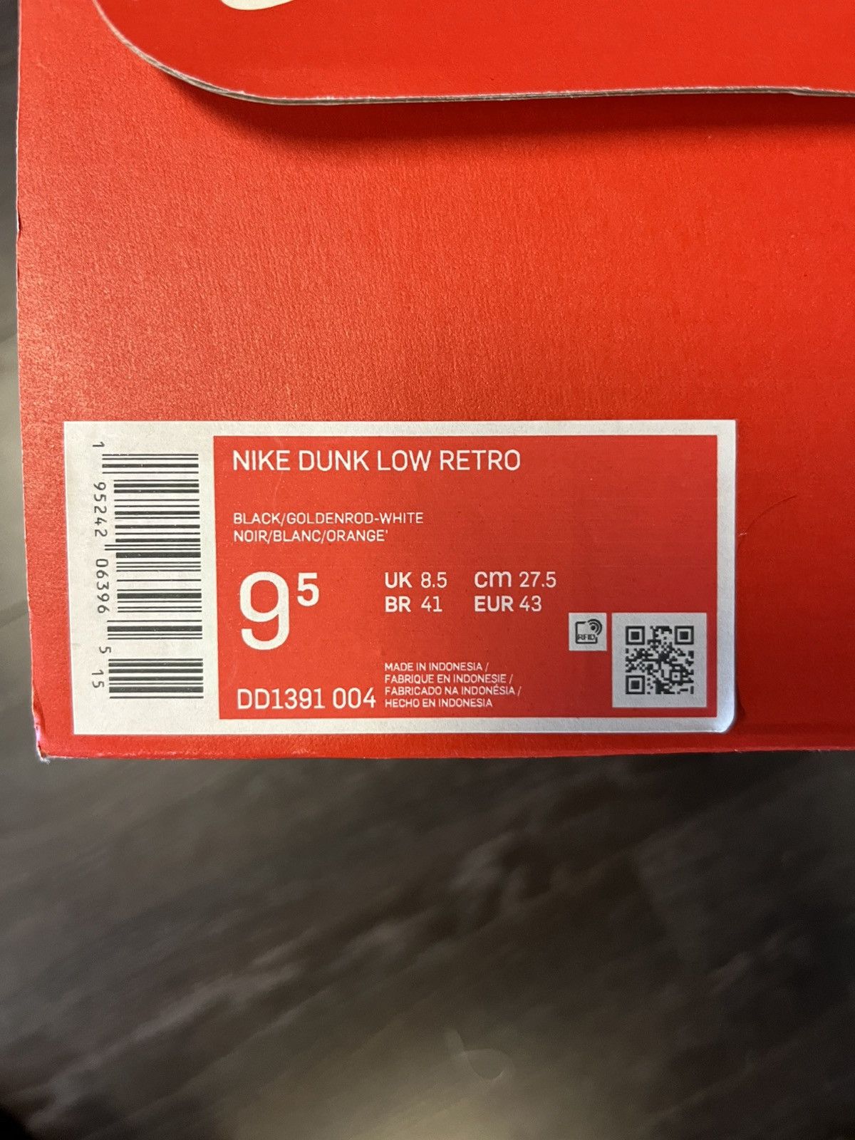 Nike Nike Dunk Low Golden Rod Size US 9.5 / EU 42-43 - 7 Thumbnail